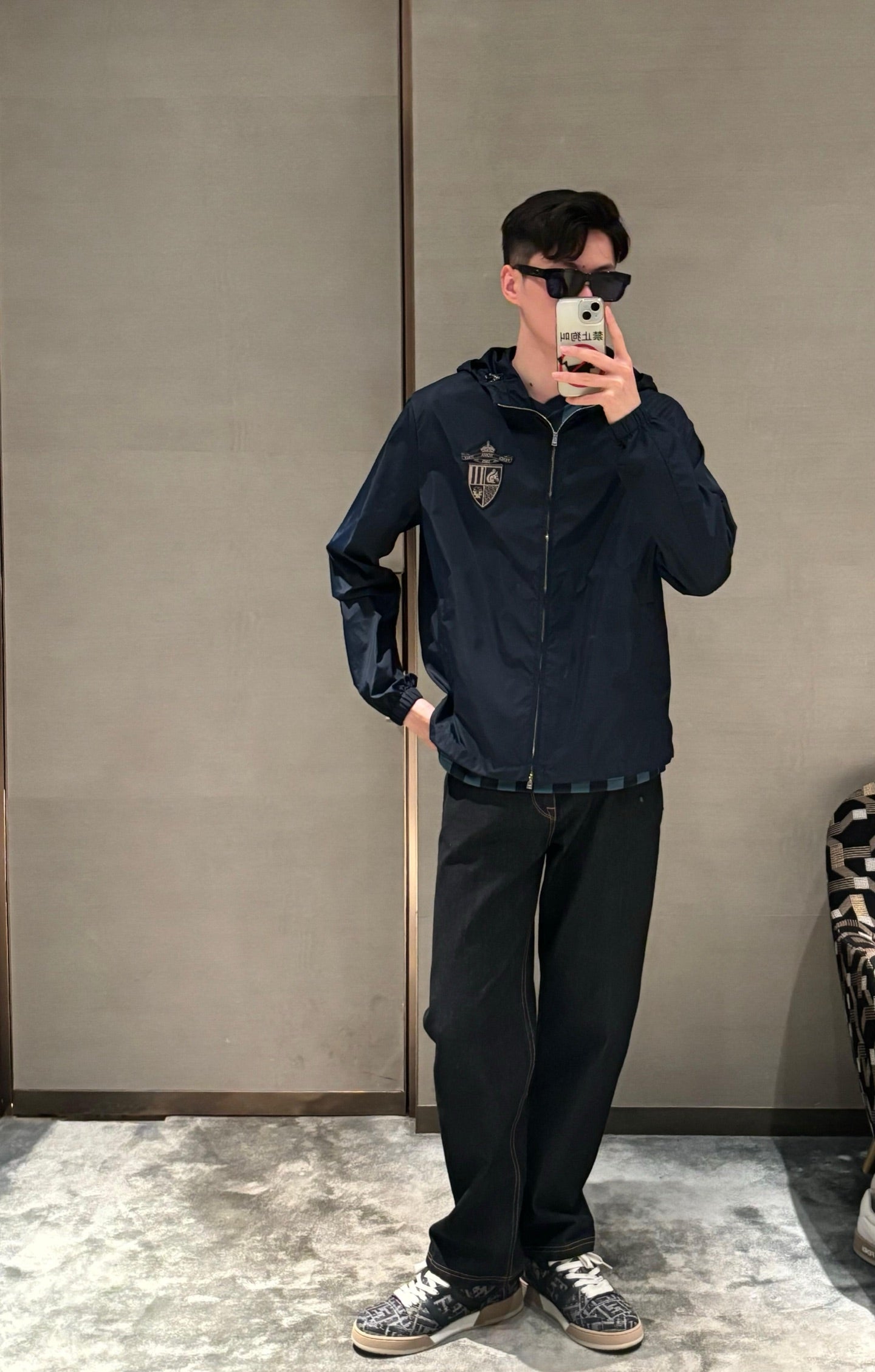 R공장/펜디 남성 후드 자켓