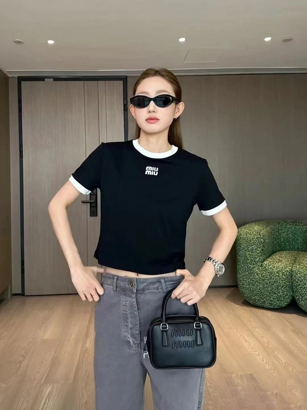 R공장/미우미우 남성 반팔 티셔츠
