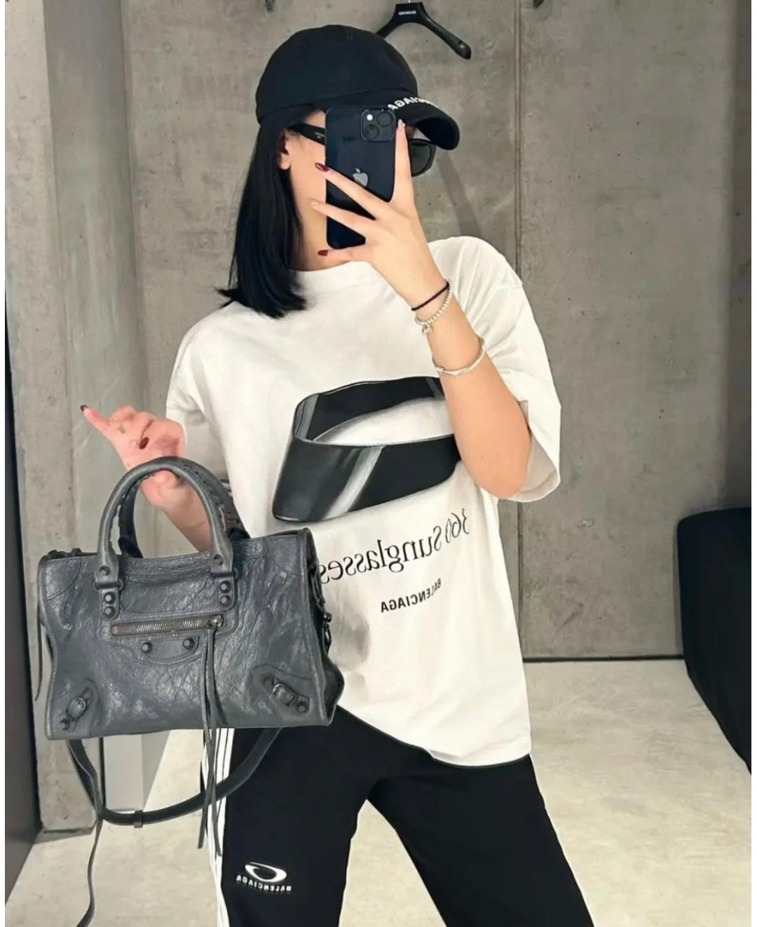 R공장/발렌시아가 남성 반팔 티셔츠