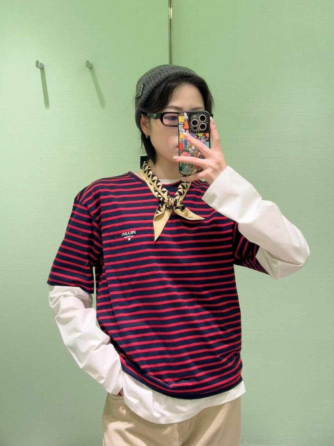 R공장/프라다 남성 반팔 티셔츠