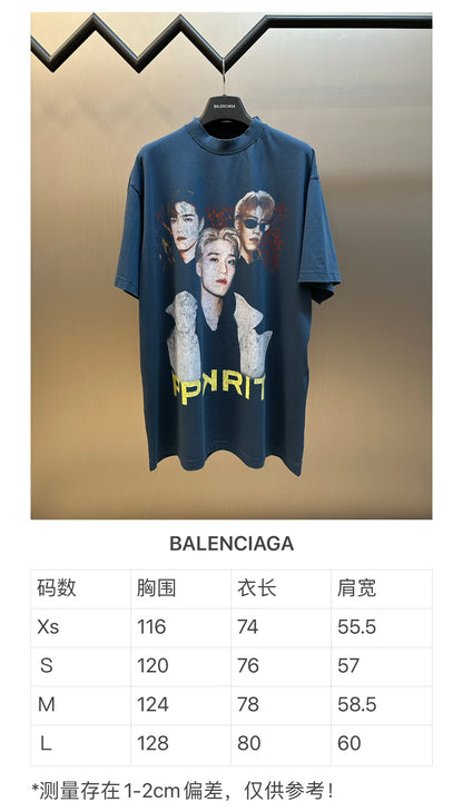 체인2호 / 발렌시아가 남성 반팔 티셔츠