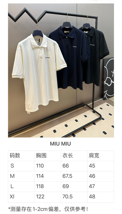 체인2호 / 미우미우 남성 폴로넥 반팔