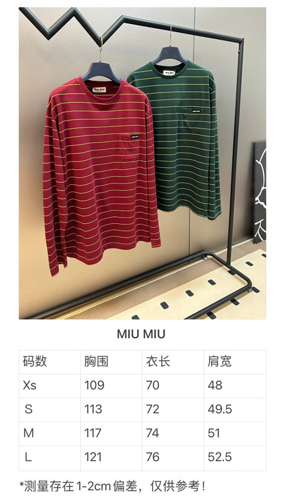 체인2호 / 미우미우 남성 스트라이프 긴팔 티셔츠