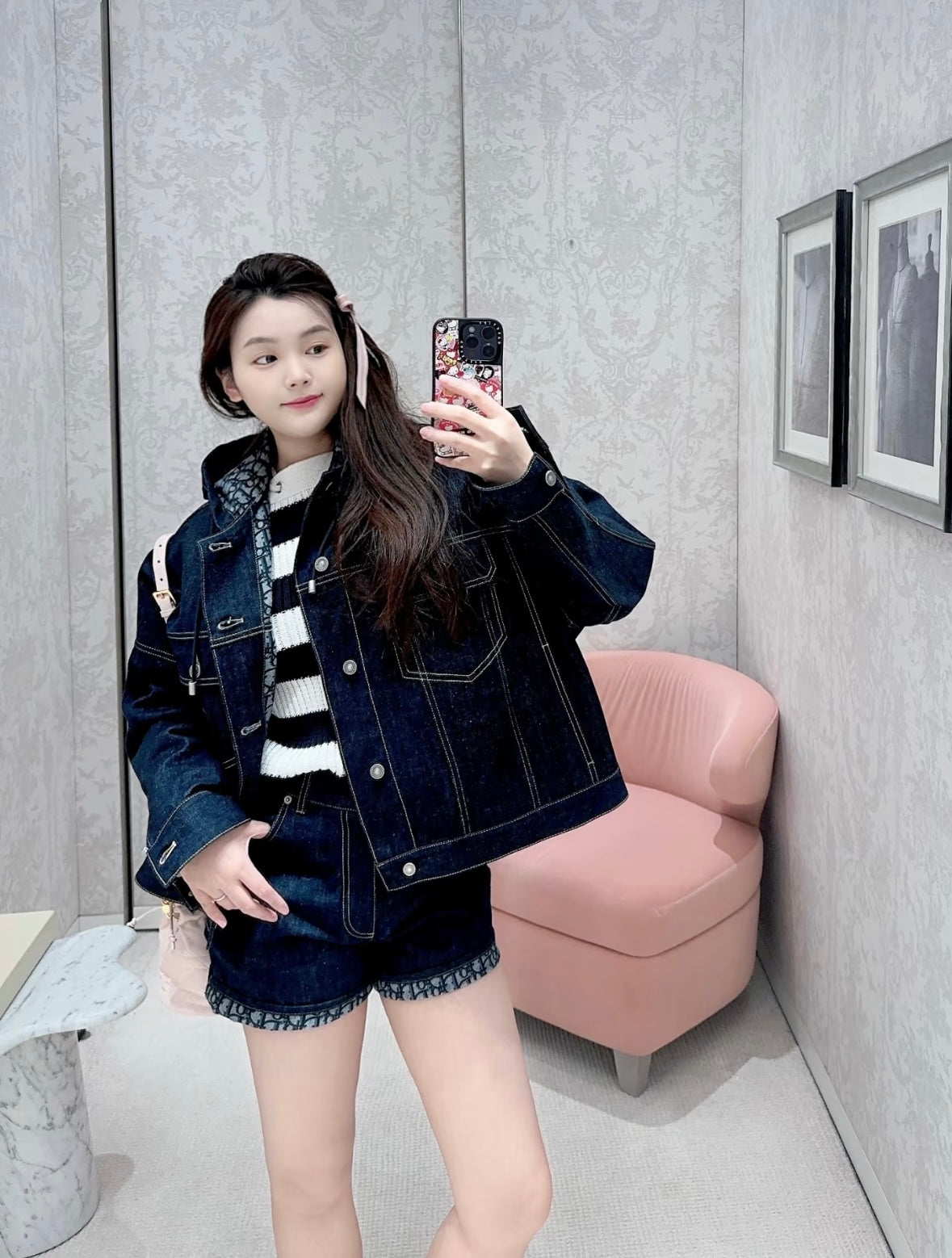 체인2호 / 디올 여성 데님 반바지