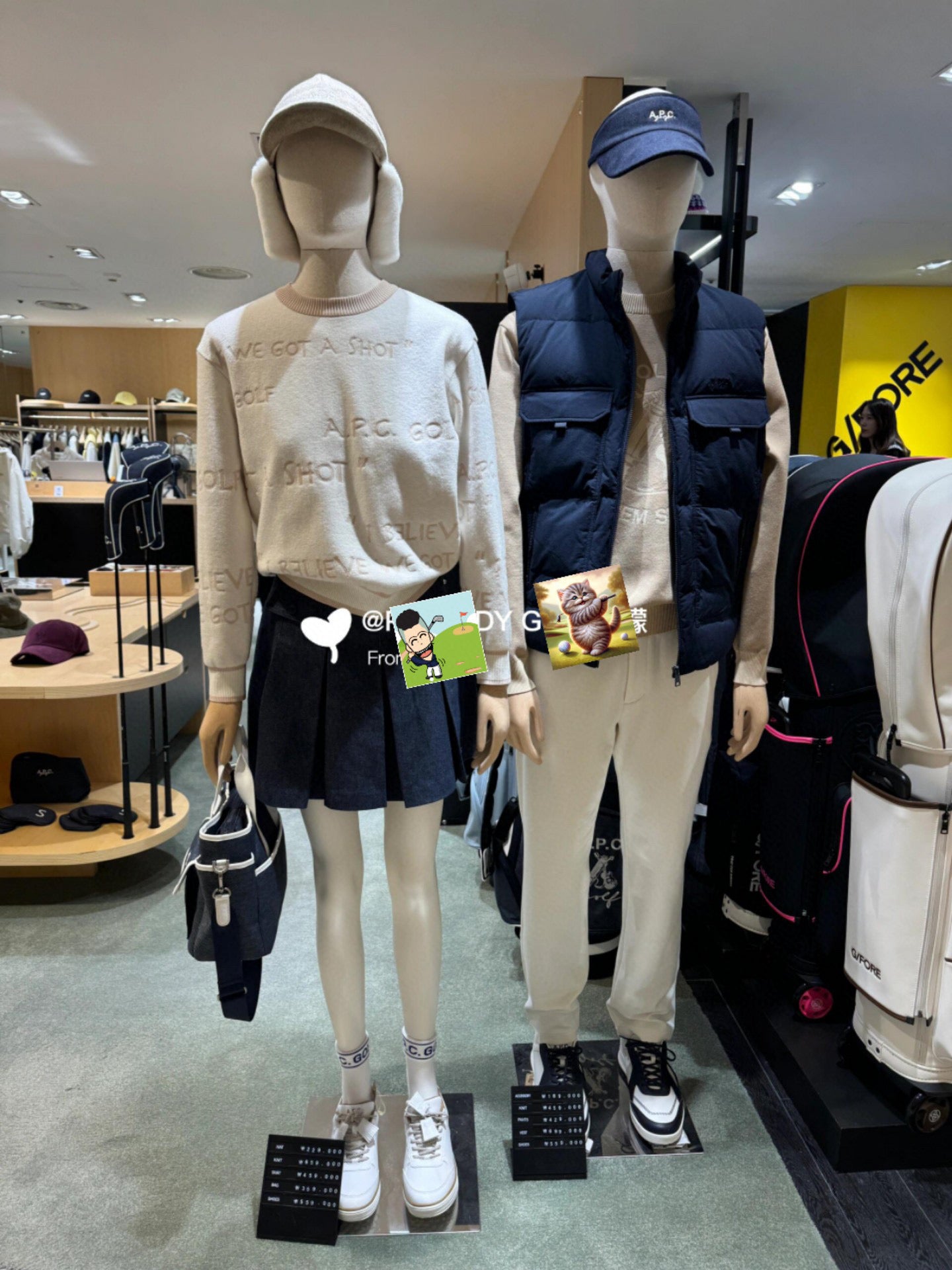 마이골프 / A.P.C  여성 니트