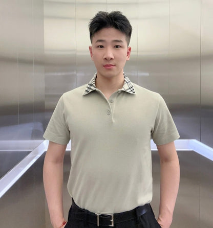BVG / 버버리 남성 폴로넥 반팔 셔츠