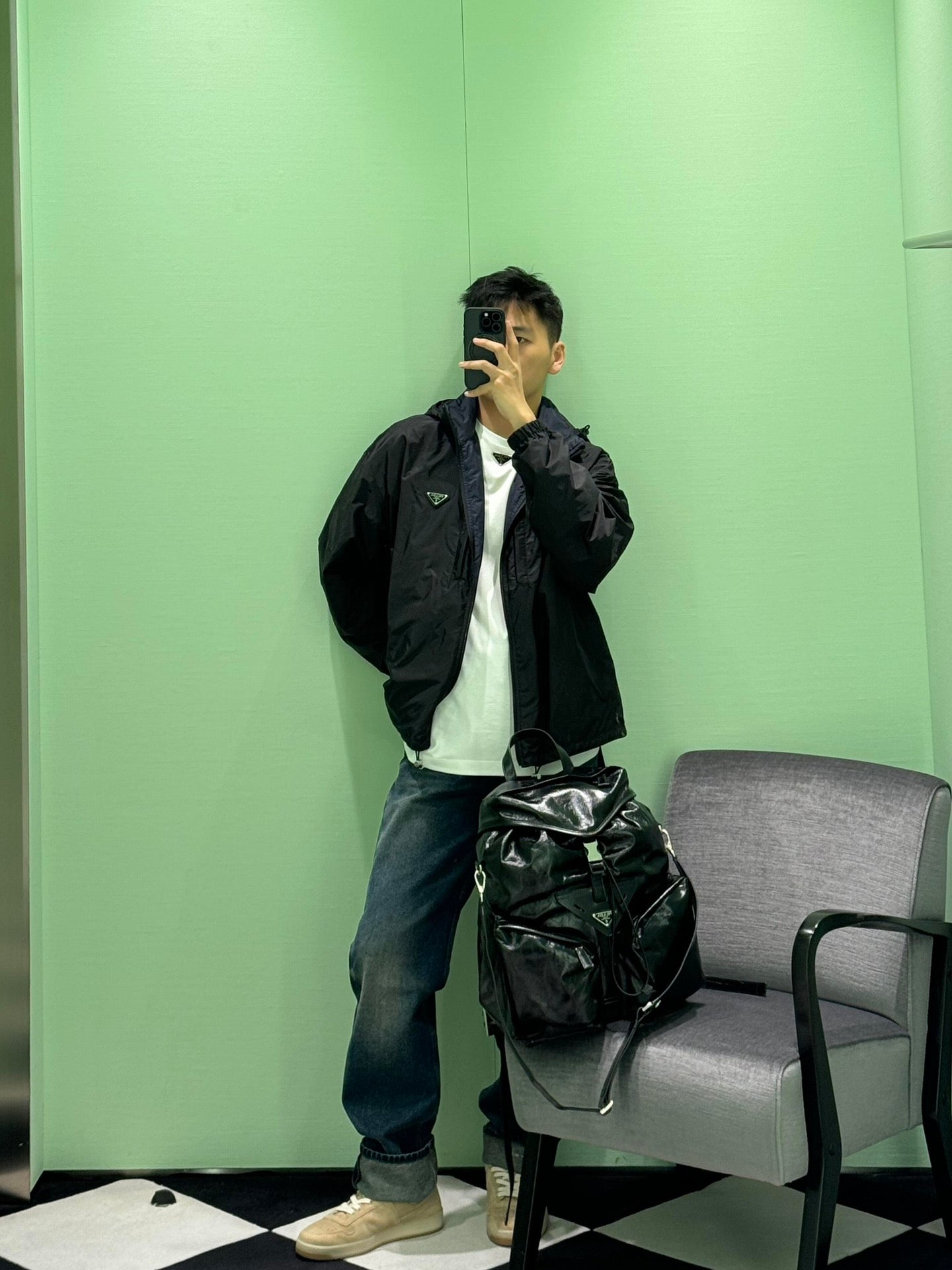 BVG / 프라다 남성 양면 자켓