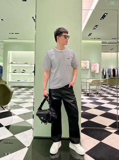 체인2호 / 프라다 남성 스트라이프 반팔 티셔츠