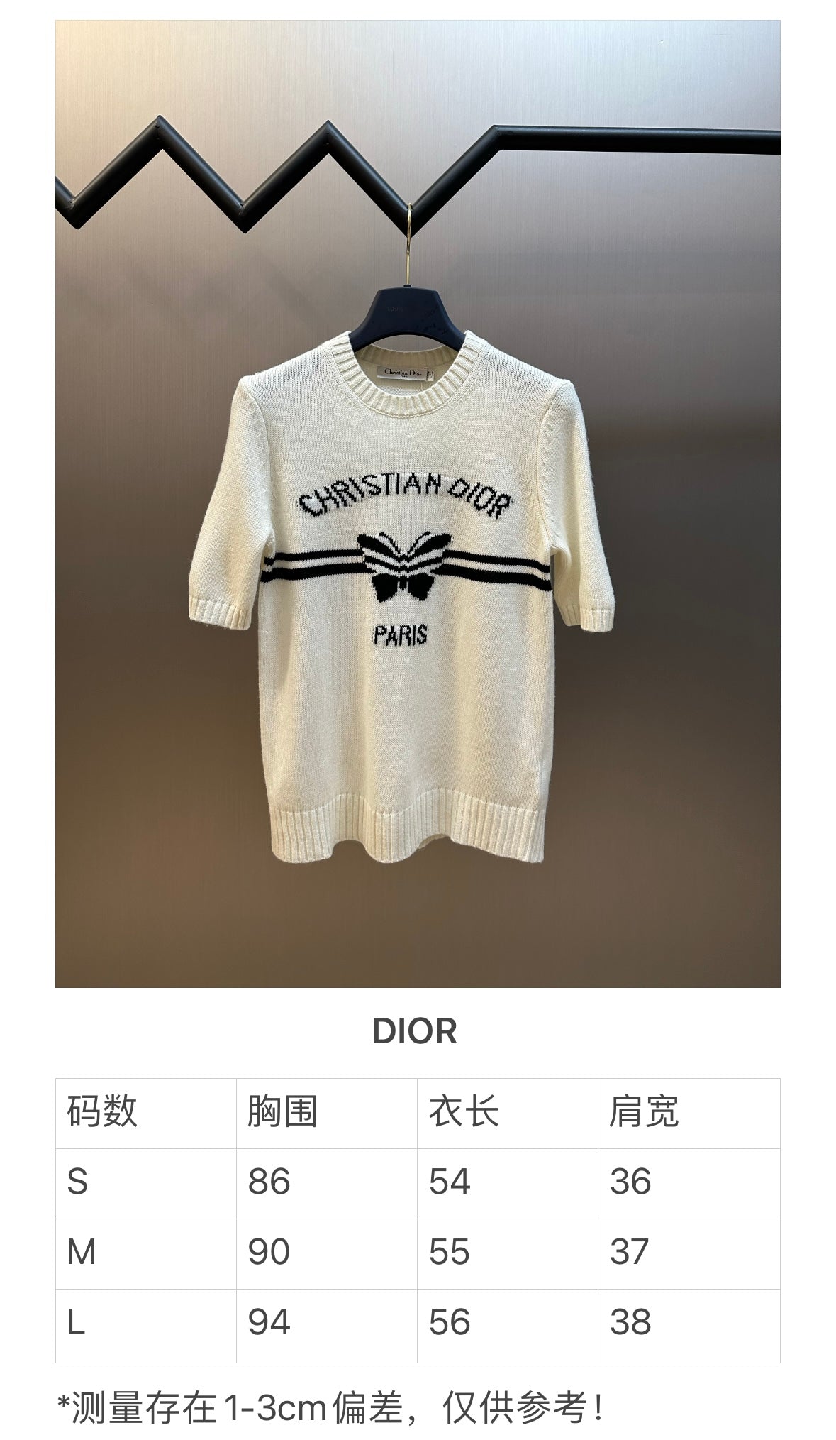 체인2호 / 디올 남성 니트 반팔