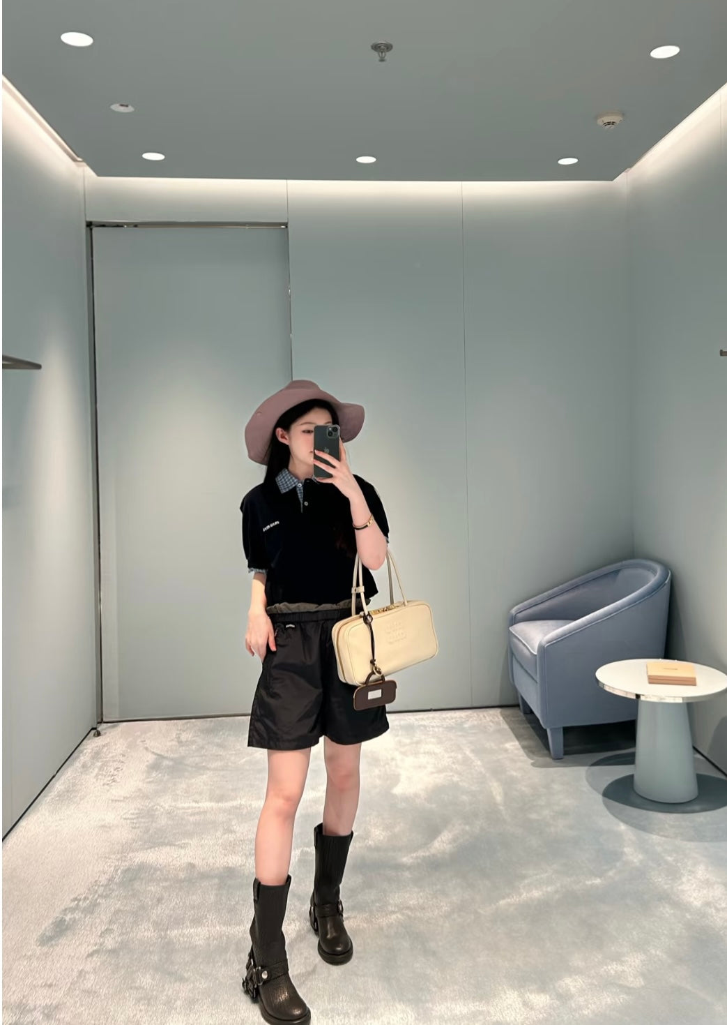 체인2호 / 미우미우 여성 반팔 셔츠