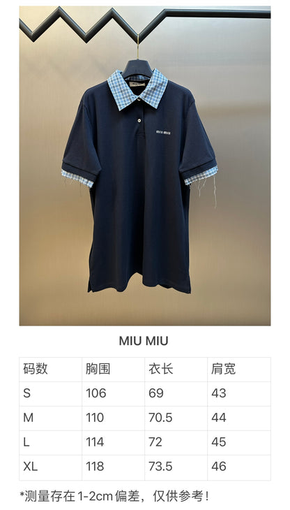체인2호 / 미우미우 여성 반팔 셔츠