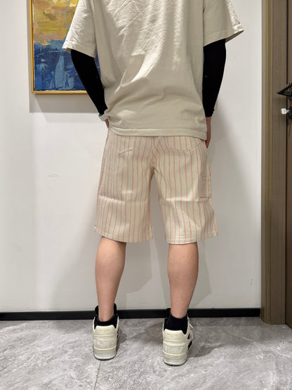 체인2호 / 디올 남성 스트라이프 살구색 반바지