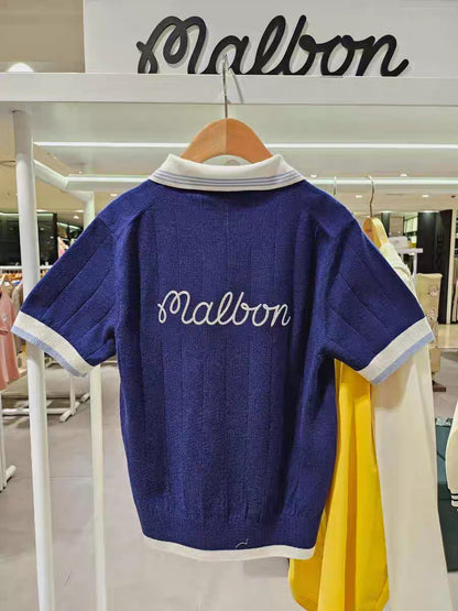 마이골프 / Malbon 여성 폴로넥 반팔