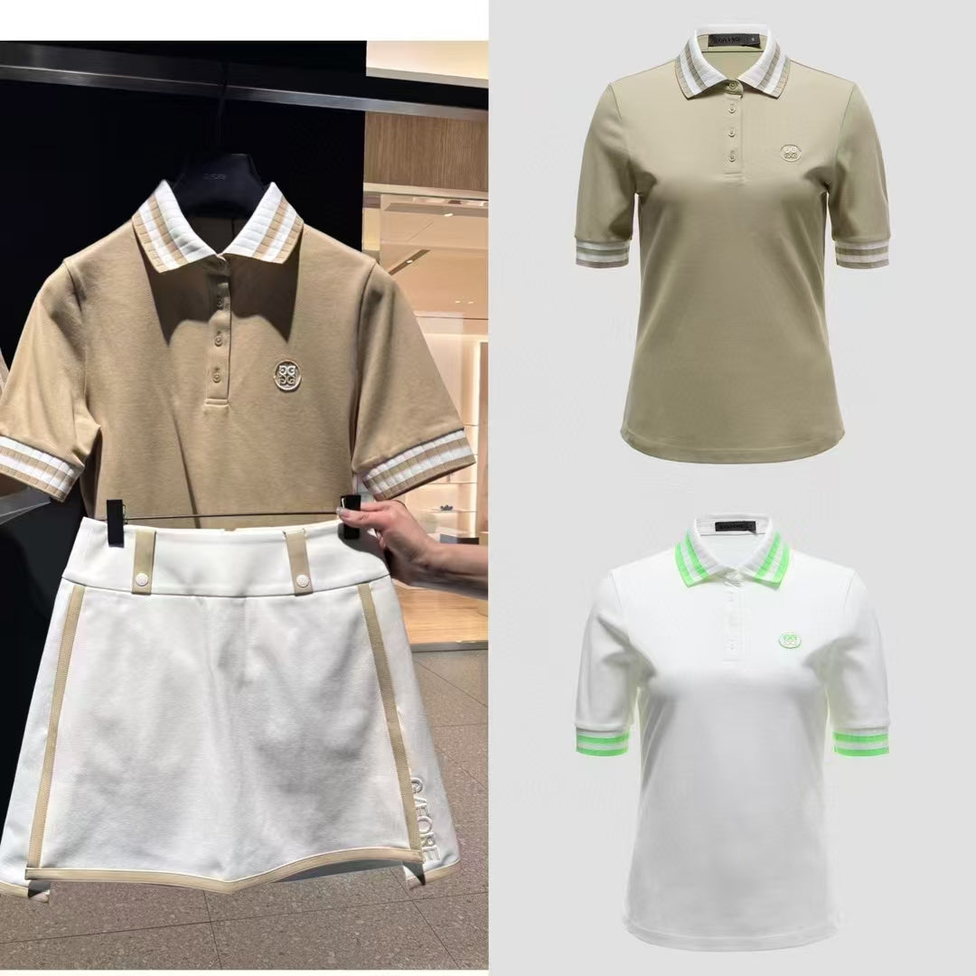 마이골프 / G/FORE 여성 폴로넥 반팔