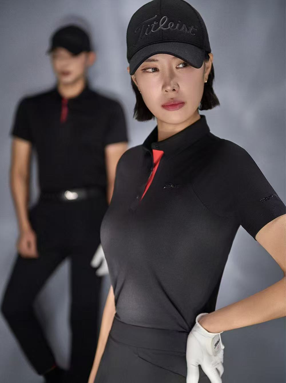 마이골프 / Titleist 여성 폴로넥 반팔