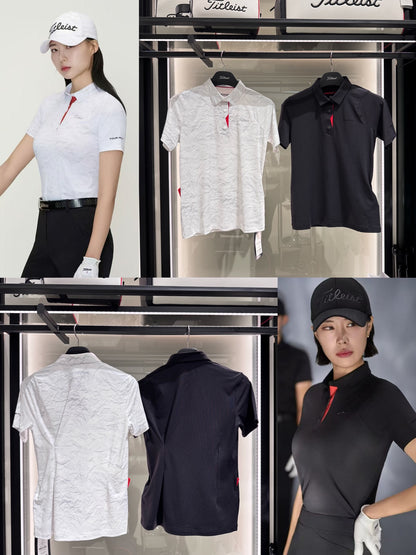 마이골프 / Titleist 여성 폴로넥 반팔