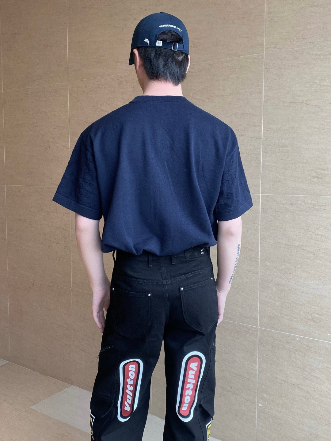 BVG / 루이비통 남성 모직 반팔 티셔츠