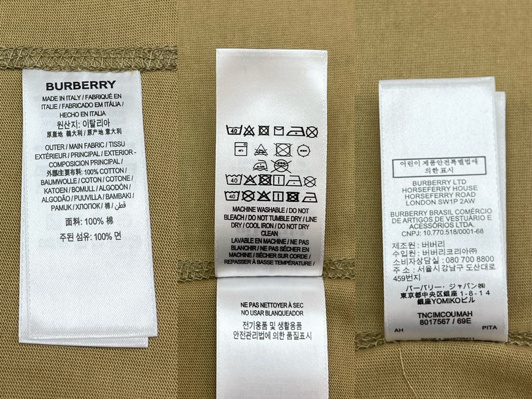 BVG / 버버리 남성 반팔 티셔츠