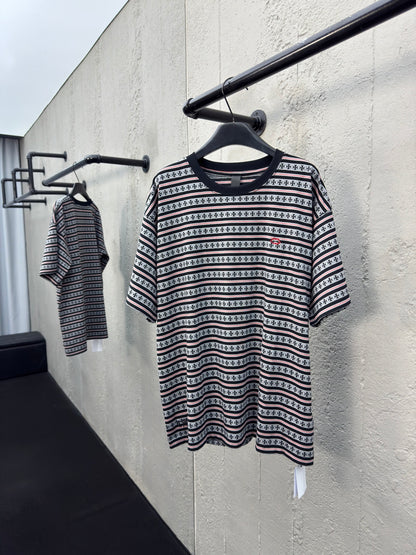 체인2호 / 크롬하츠 남성 스트라이프 반팔 티셔츠