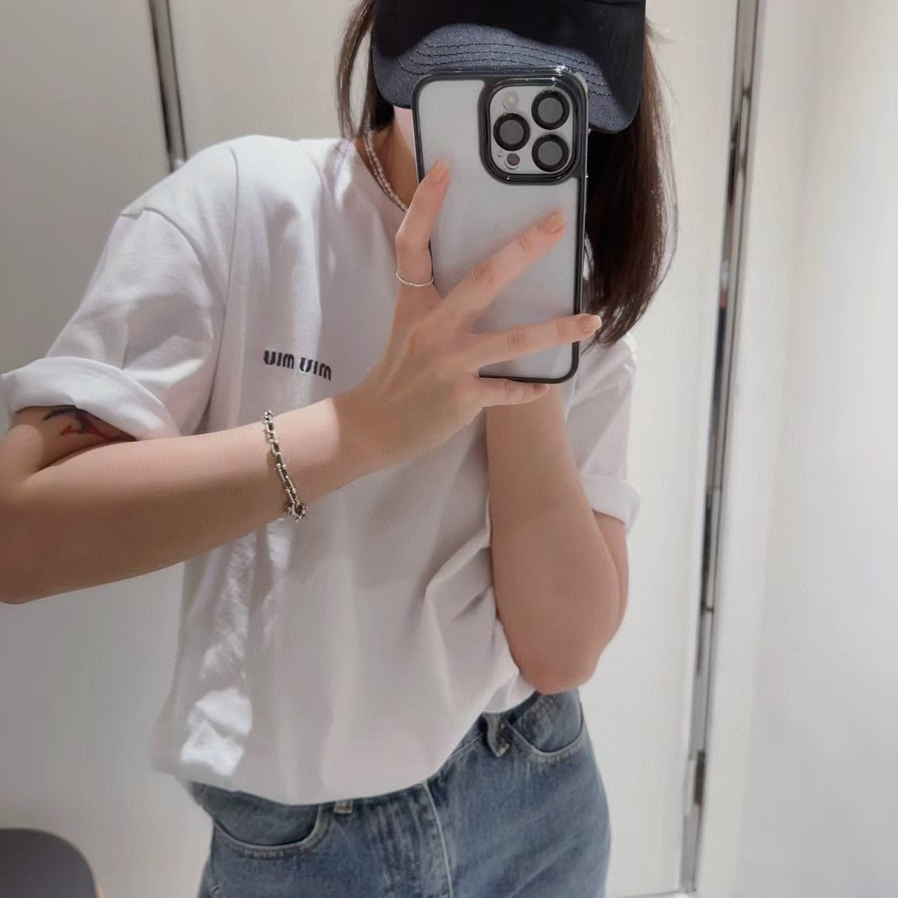 체인2호  / 미우미우 남성 반팔 티셔츠