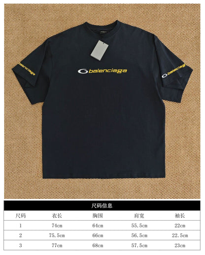 GTR / 발렌시아가 남성 반팔 티셔츠