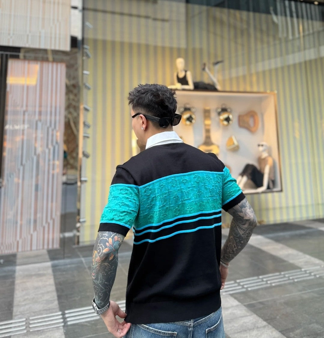 GTR / 루이비통 남성 폴로넥 반팔 셔츠