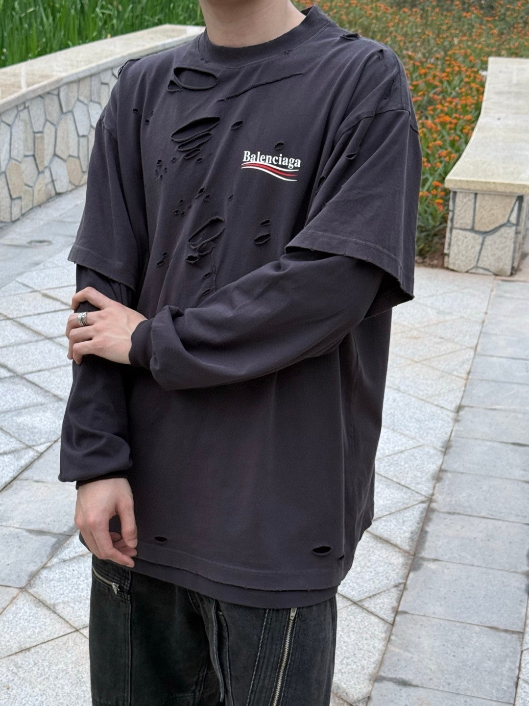 체인2호 / 발렌시아가 남성 긴팔티