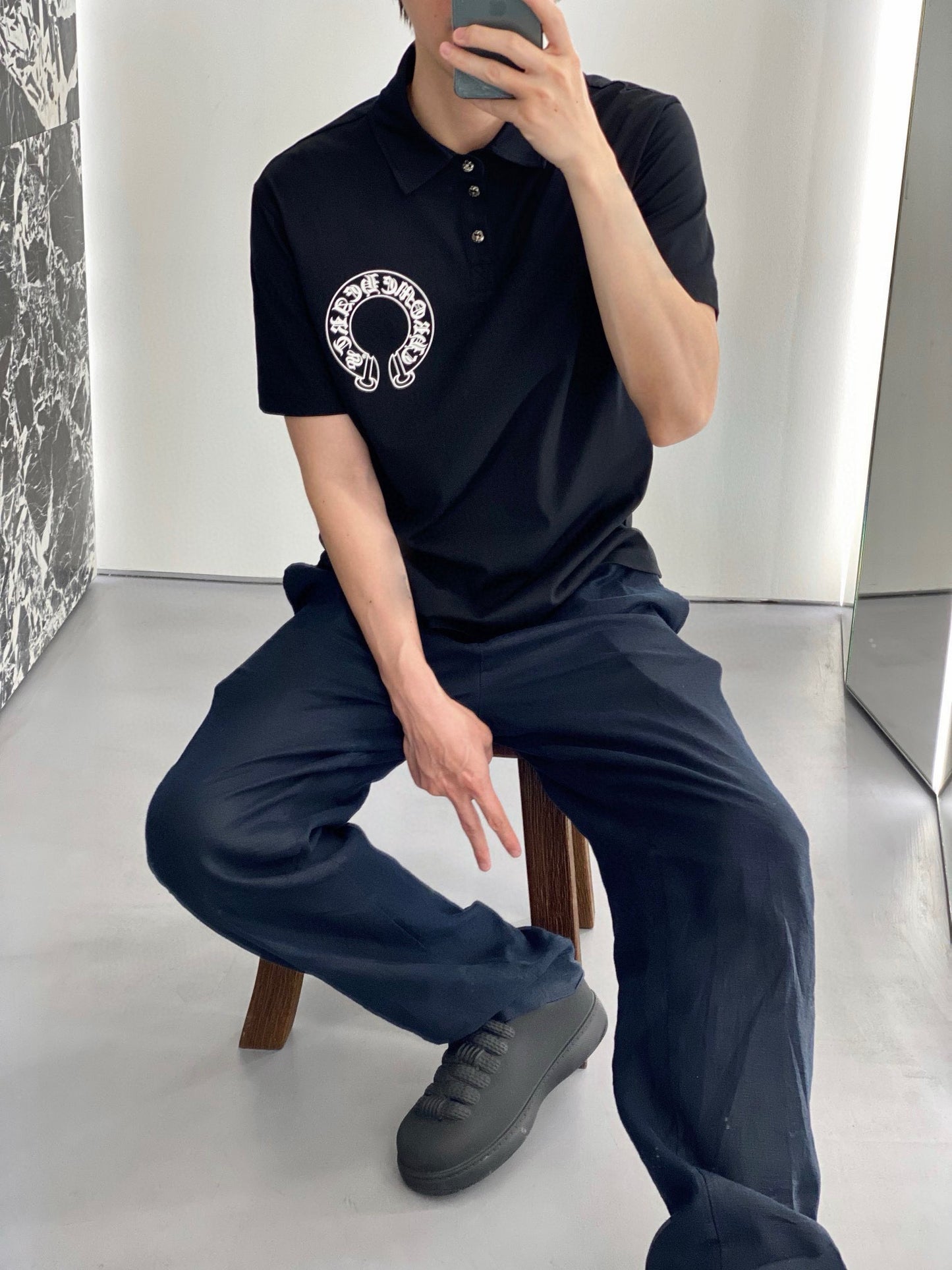 체인2호 / 크롬하츠 남성 반팔 셔츠