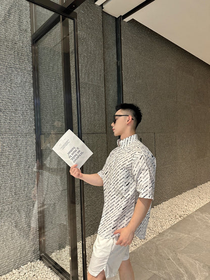 GTR / 발렌시아가 남성 반팔 셔츠