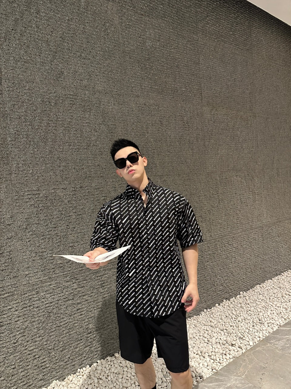 GTR / 발렌시아가 남성 반팔 셔츠