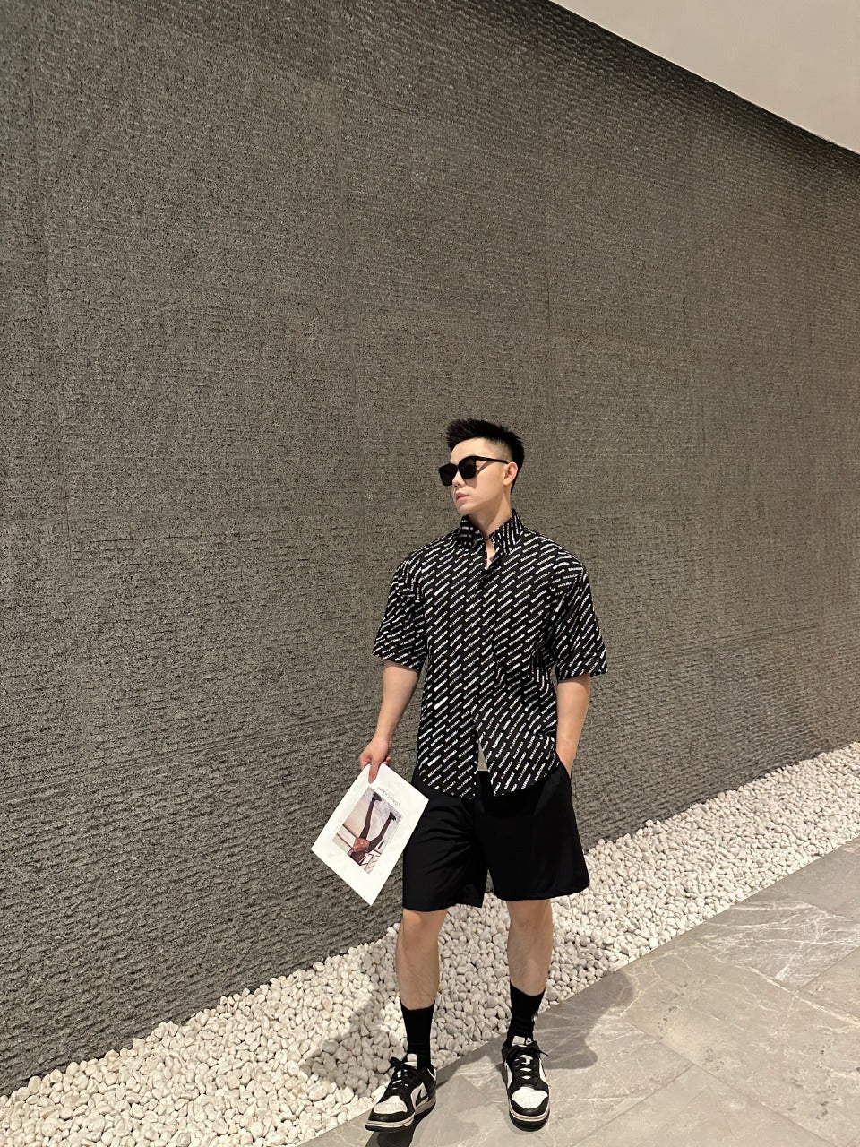 GTR / 발렌시아가 남성 반팔 셔츠