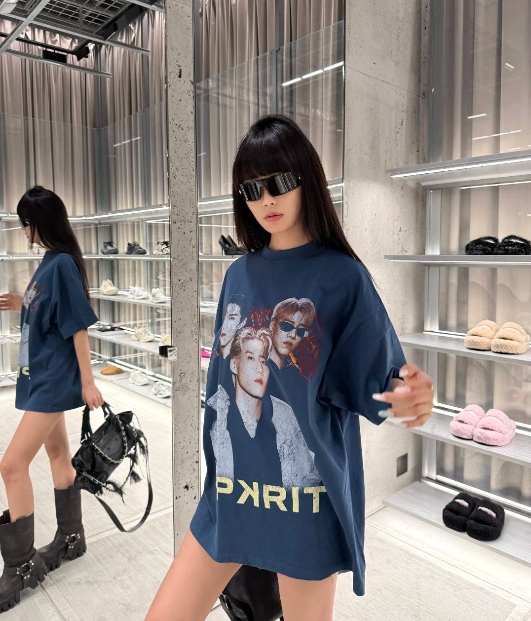 GTR / 발렌시아가 남성 반팔 티셔츠