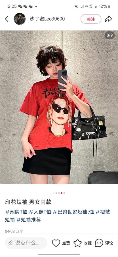 GTR / 발렌시아가 남성 반팔 티셔츠