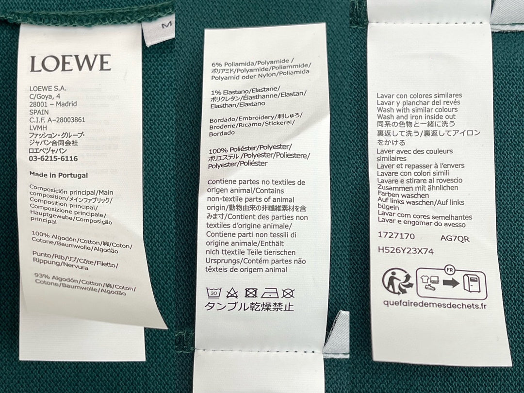 BVG / 로에베 남성 폴로넥 반팔 셔츠