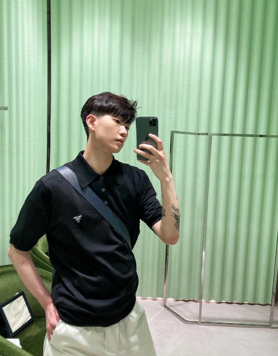 BVG / 프라다 남성 반팔 셔츠