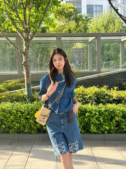 BVG / 로에베 남성 데님 반바지