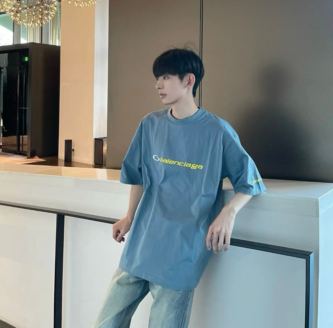 BVG / 발렌시아가 남성 여성 반팔 티셔츠