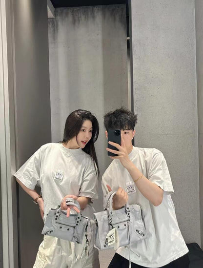 R공장 / 발렌시아가 남성 여성 반팔 티셔츠