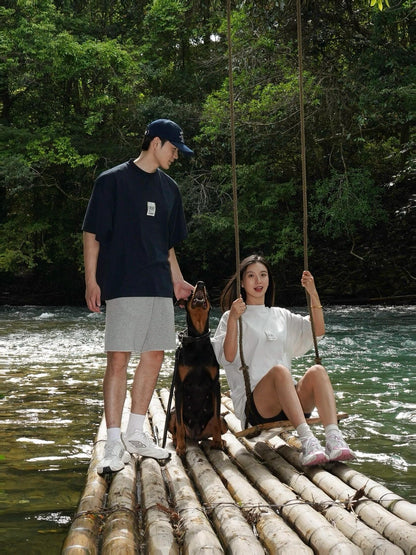 R공장 / 발렌시아가 남성 여성 반팔 티셔츠