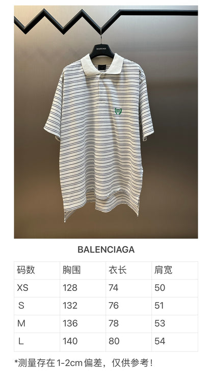체인2호 / 발렌시아가 남성 여성 폴로넥 반팔