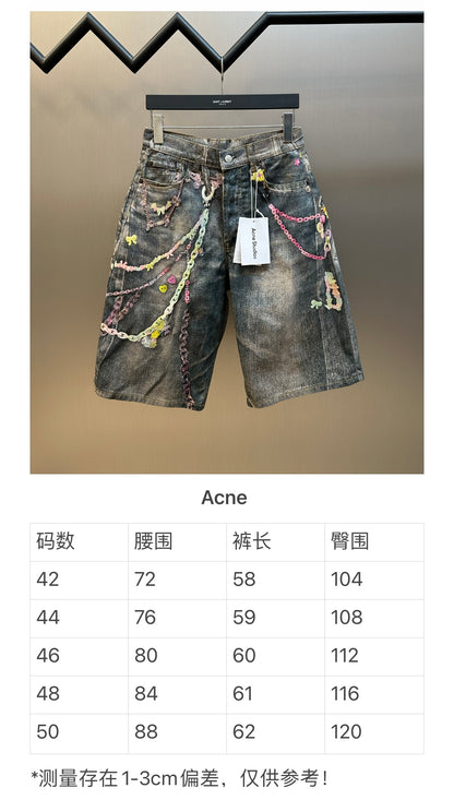 체인2호 / 아크네스튜디오 남성 여성 데님 반바지
