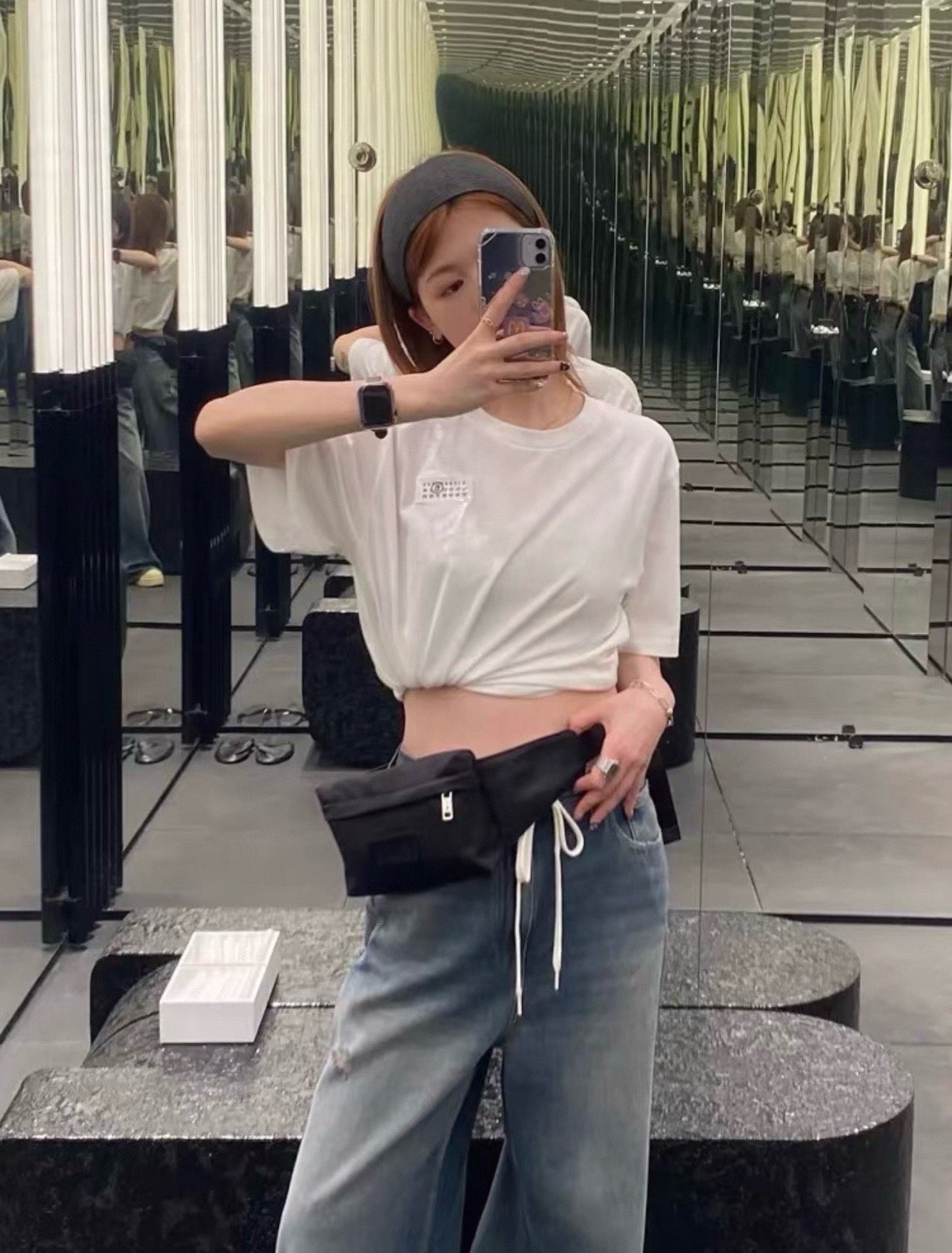 체인2호 / 메종마르지엘라 남성 반팔 티셔츠
