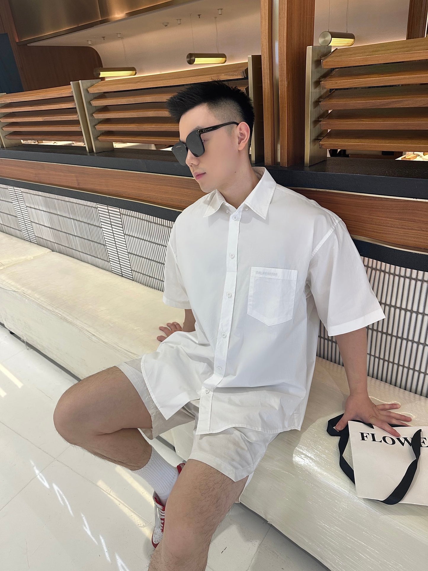 GTR / 발렌시아가 남성 반팔 셔츠