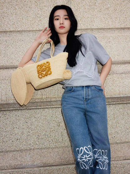 BVG / 로에베 남성 여성 청바지