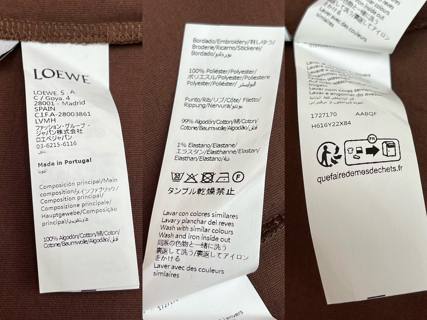 BVG / 로에베 남성 반팔 티셔츠
