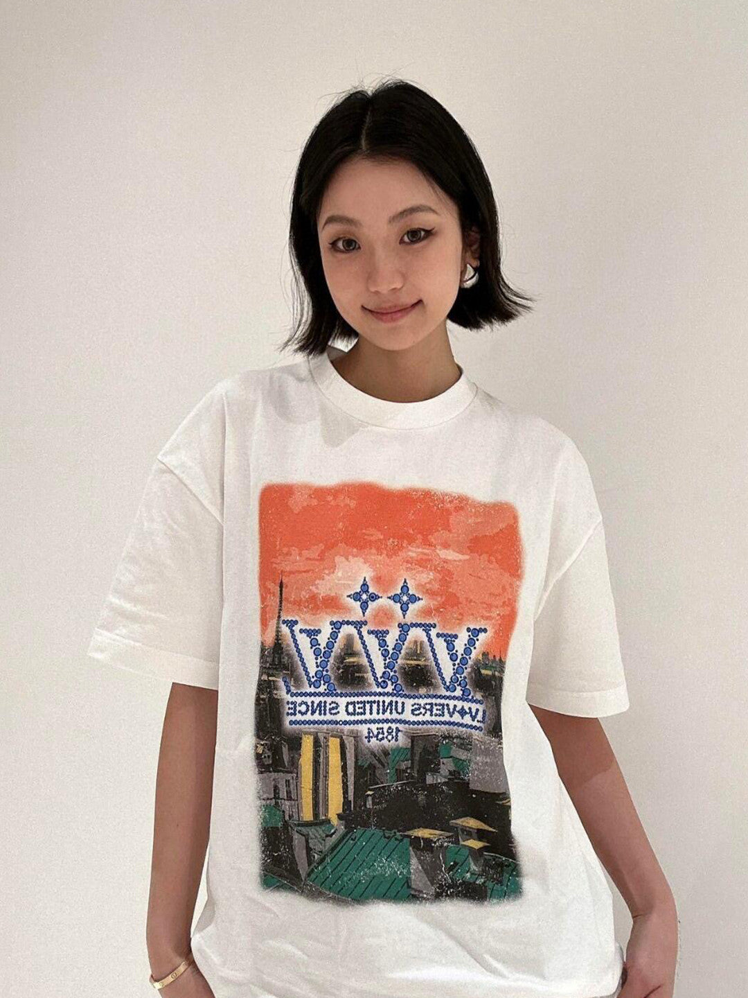 BVG / 루이비통 남성 여성 반팔 티셔츠