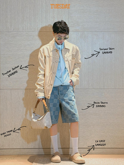BVG / 루이비통 남성 데님 반바지