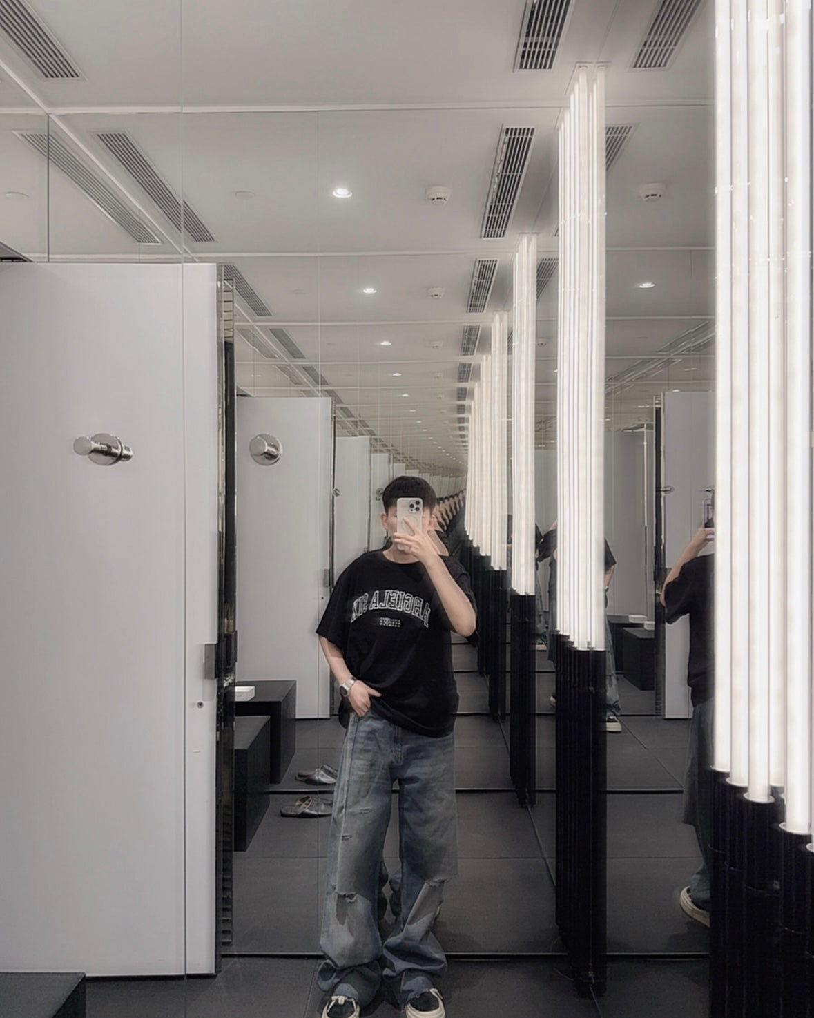 체인2호 / 메종마르지엘라 남성 여성 반팔 티셔츠