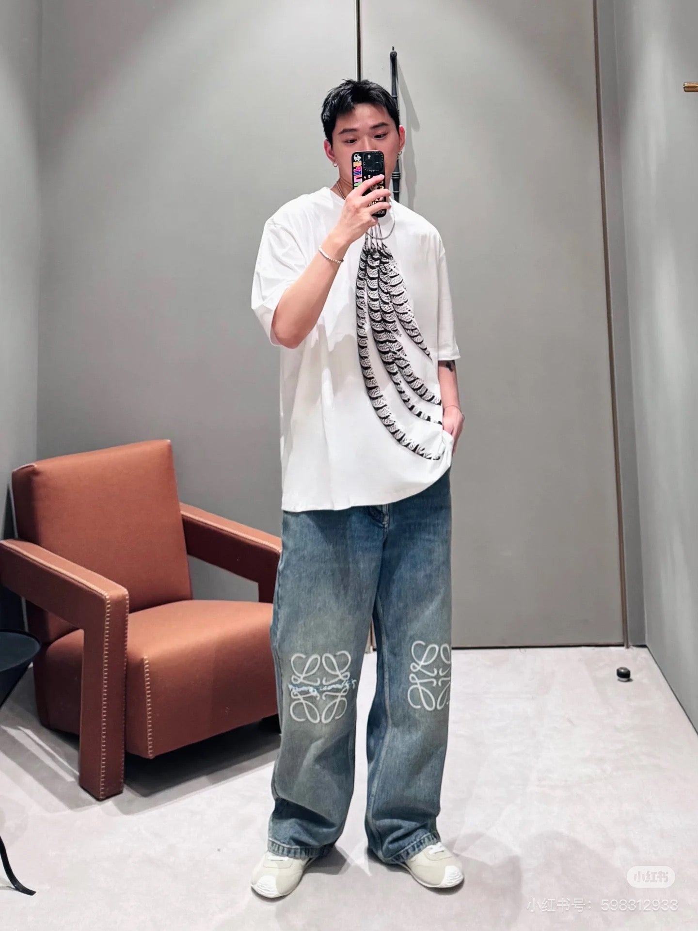 체인2호 / 로에베 남성 반팔 티셔츠