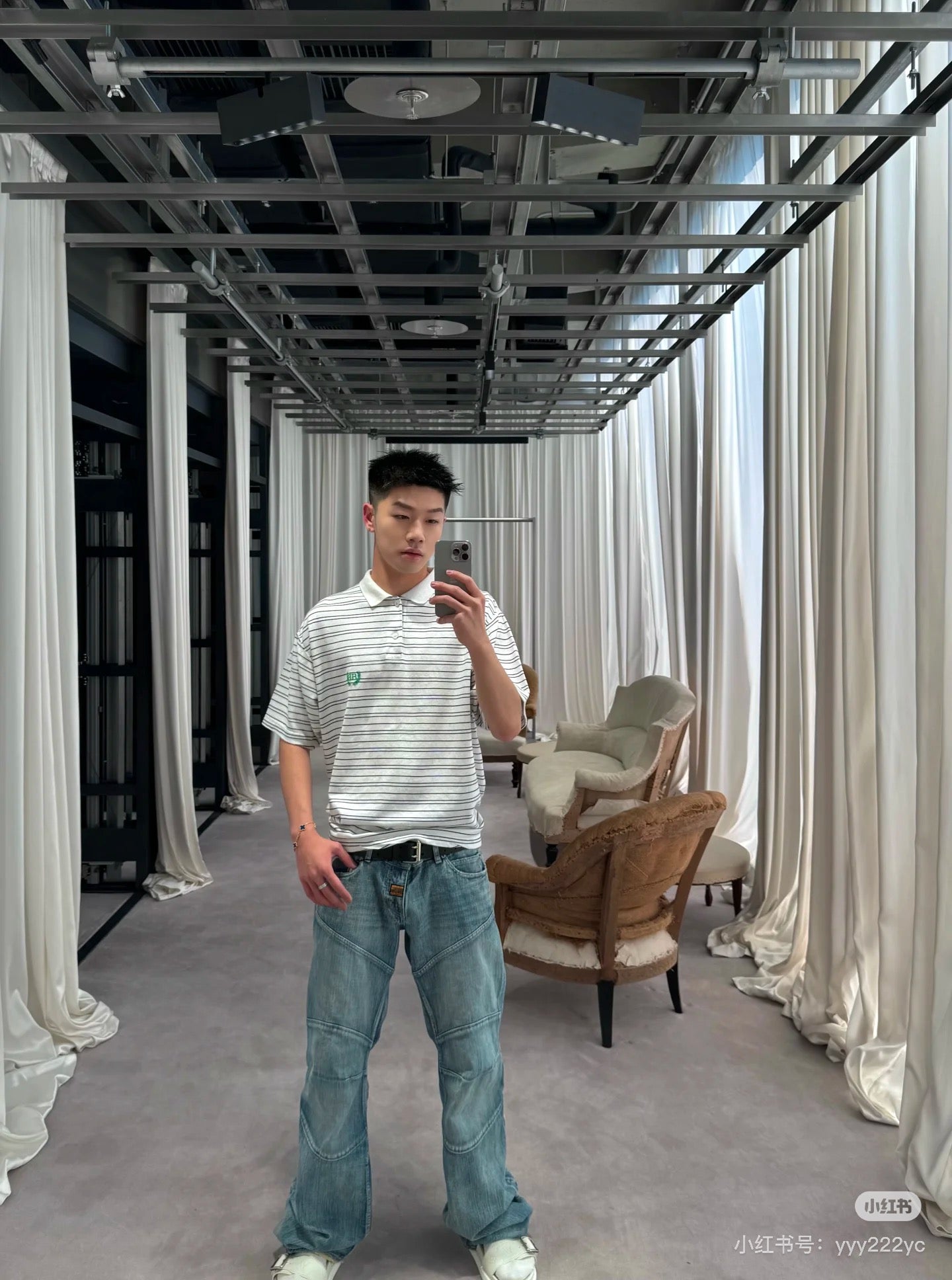 체인2호 / 발렌시아가 남성 반팔 셔츠
